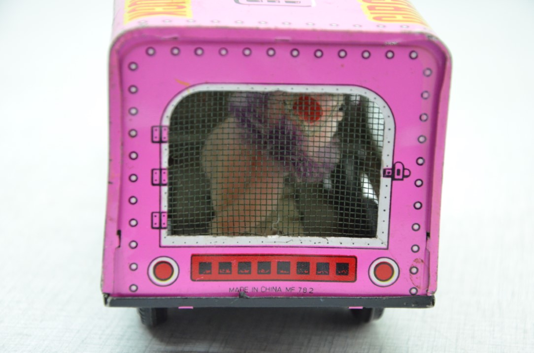 Tinnen speelgoed: Frictie Circus Animal Truck