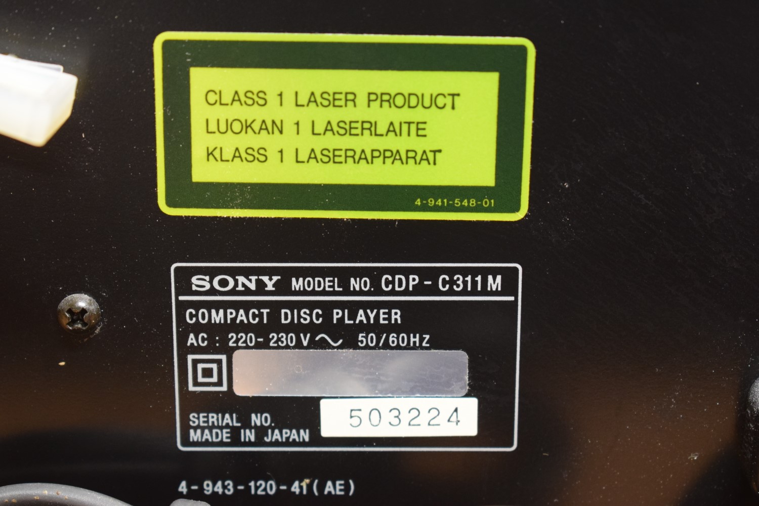 Sony CDP-C311M 5-CD wisselaar 
