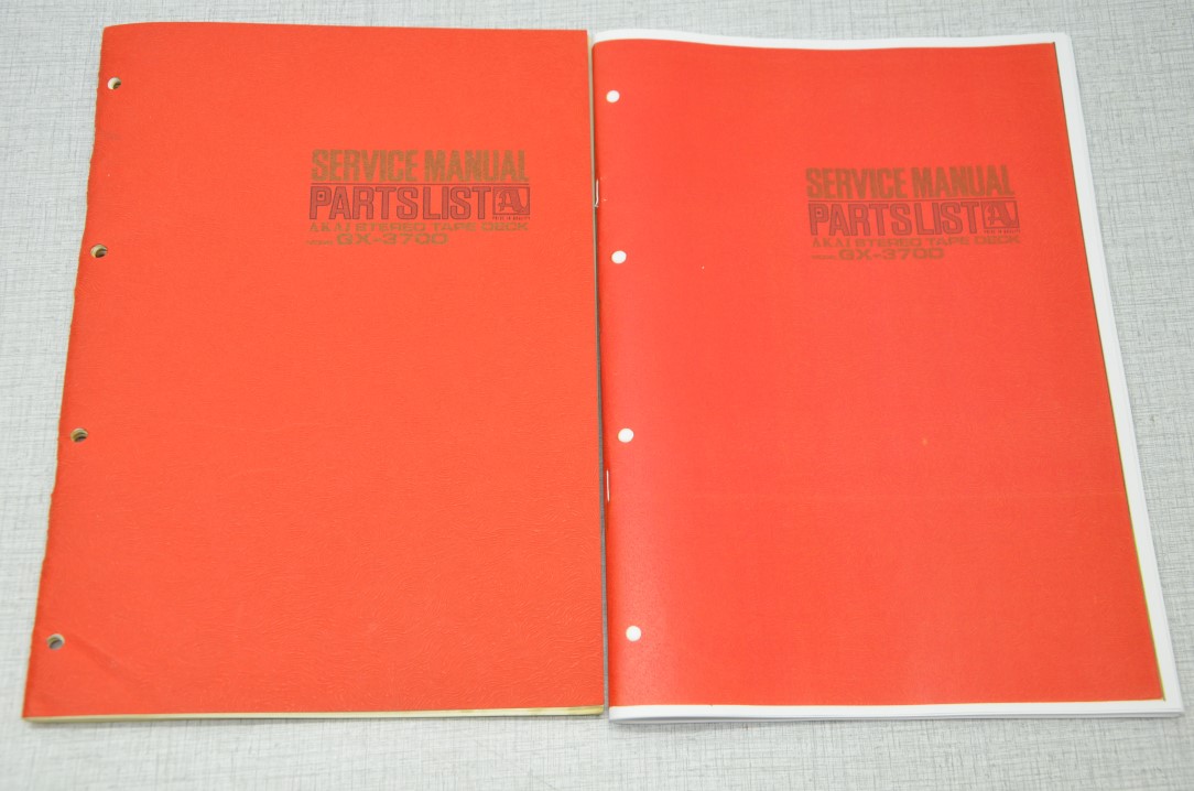 Akai GX-370D Bandrecorder Fotokopie Originele Service Manual