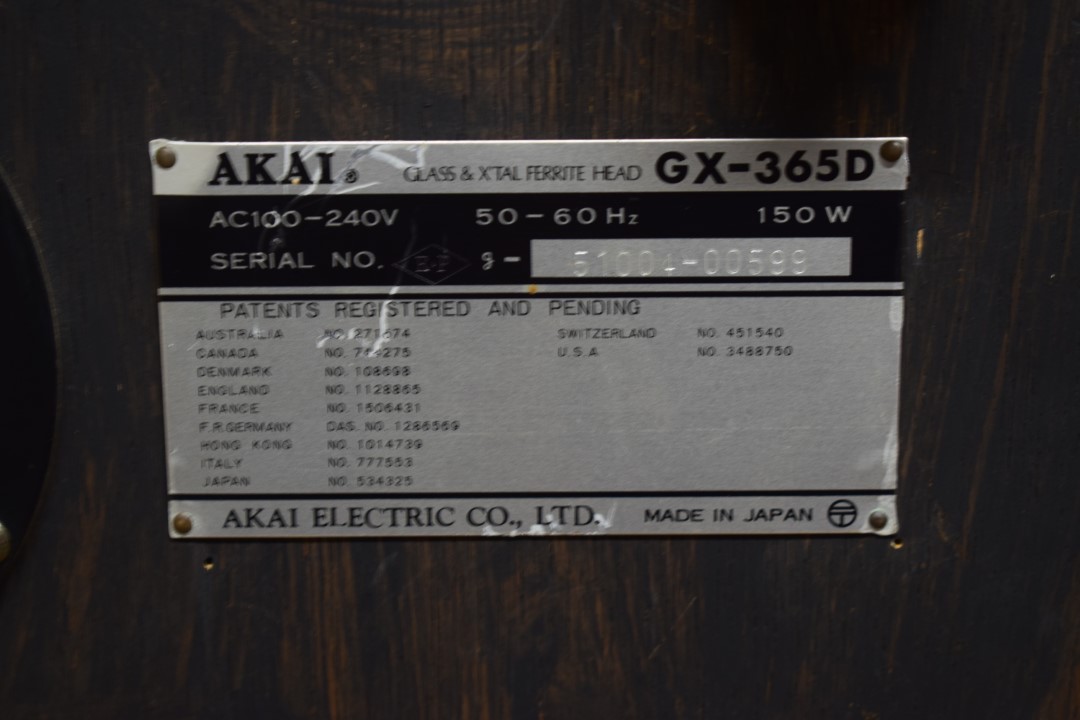 Akai GX-365D Auto-Reverse 4 Sporen Bandrecorder
