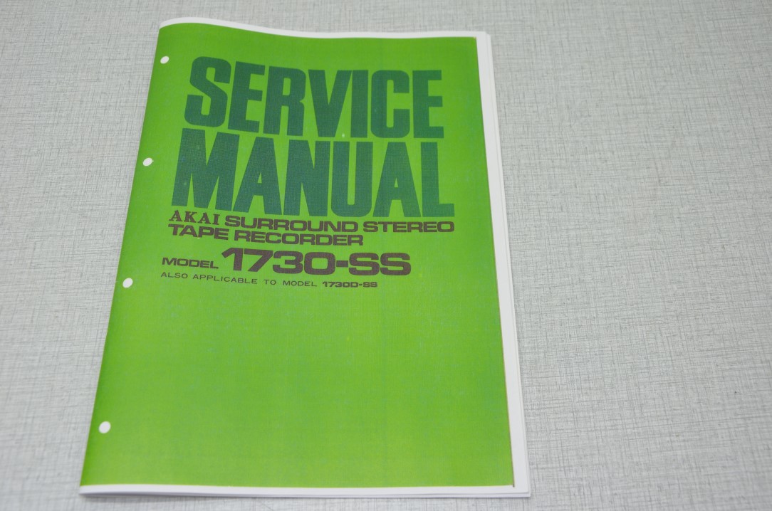 Akai 1730(D)-SS Bandrecorder Fotokopie Originele Service Manual