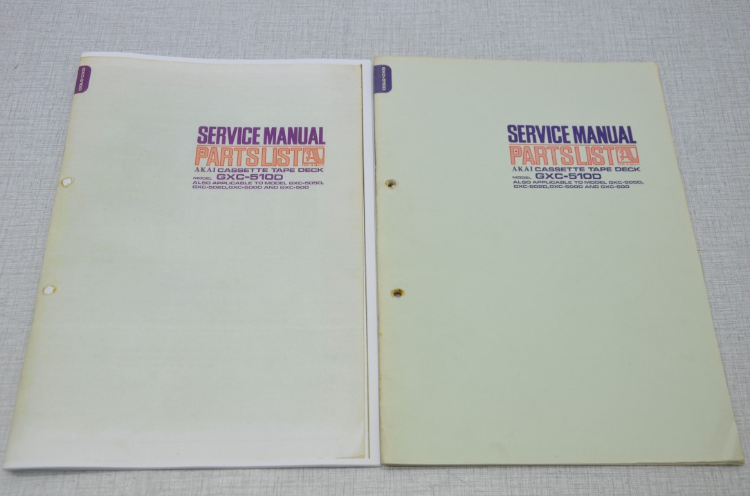 Akai GXC-510D Cassettedeck Fotokopie Originele Service Manual