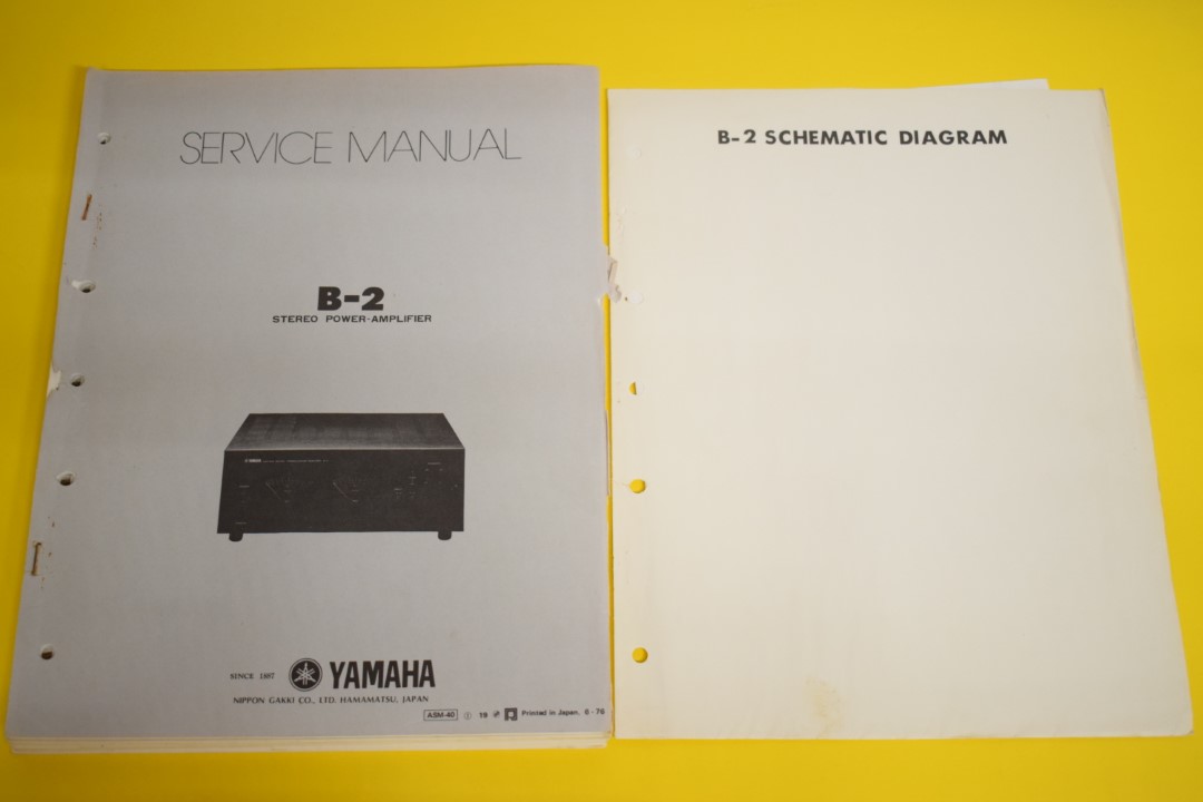 Yamaha B-2 Eindversterker Service Manual