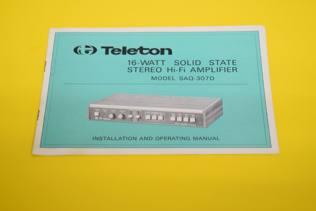 Teleton SAQ-307D Versterker Service Manual