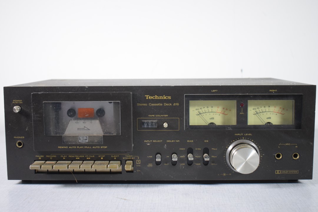 Technics 616 Cassettedeck (Zwart)