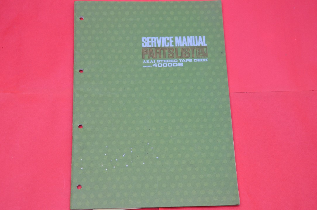 Akai 4000DB Bandrecorder Service Manual