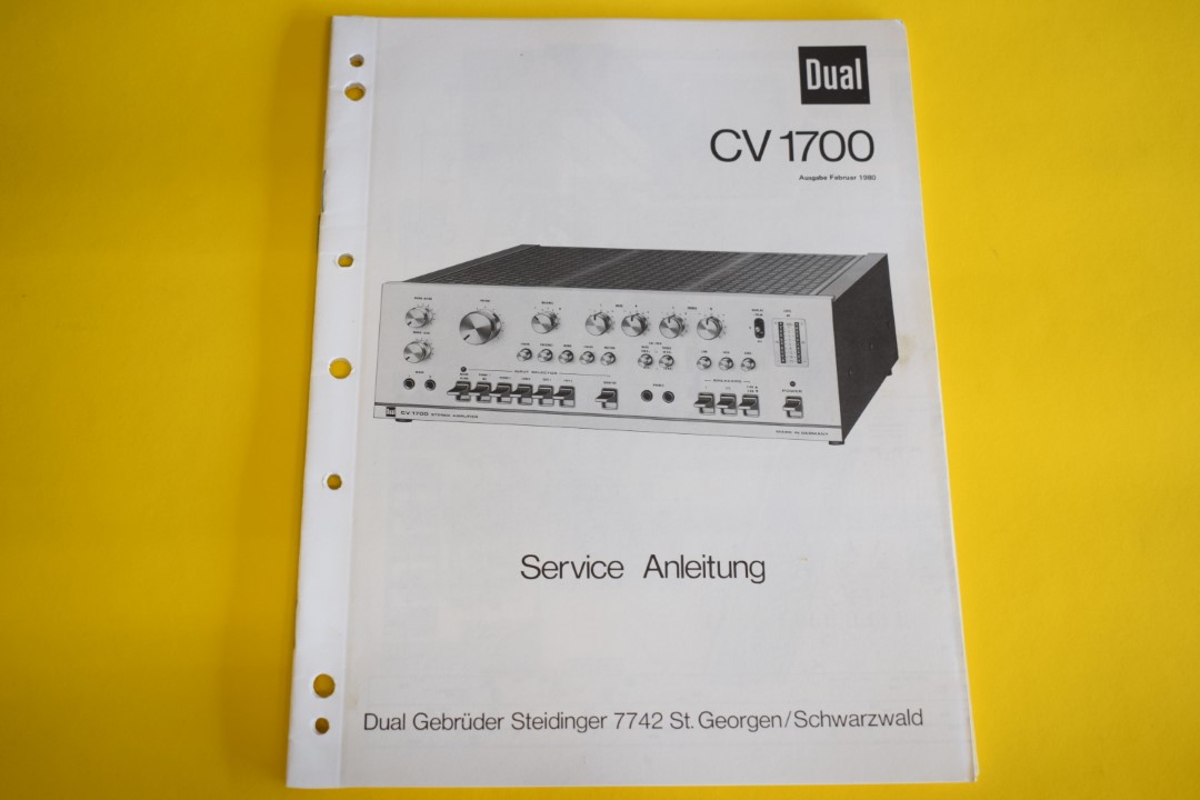 Dual CV 1700 Versterker Service Manual
