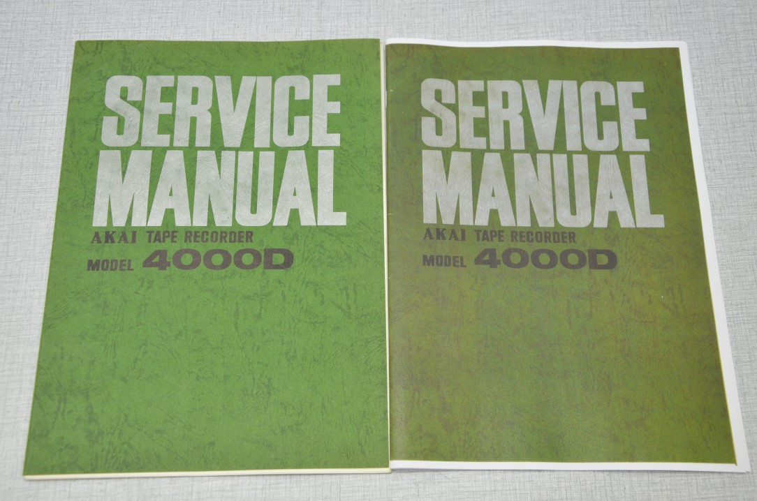 Akai 4000D Bandrecorder Fotokopie Originele Service Manual