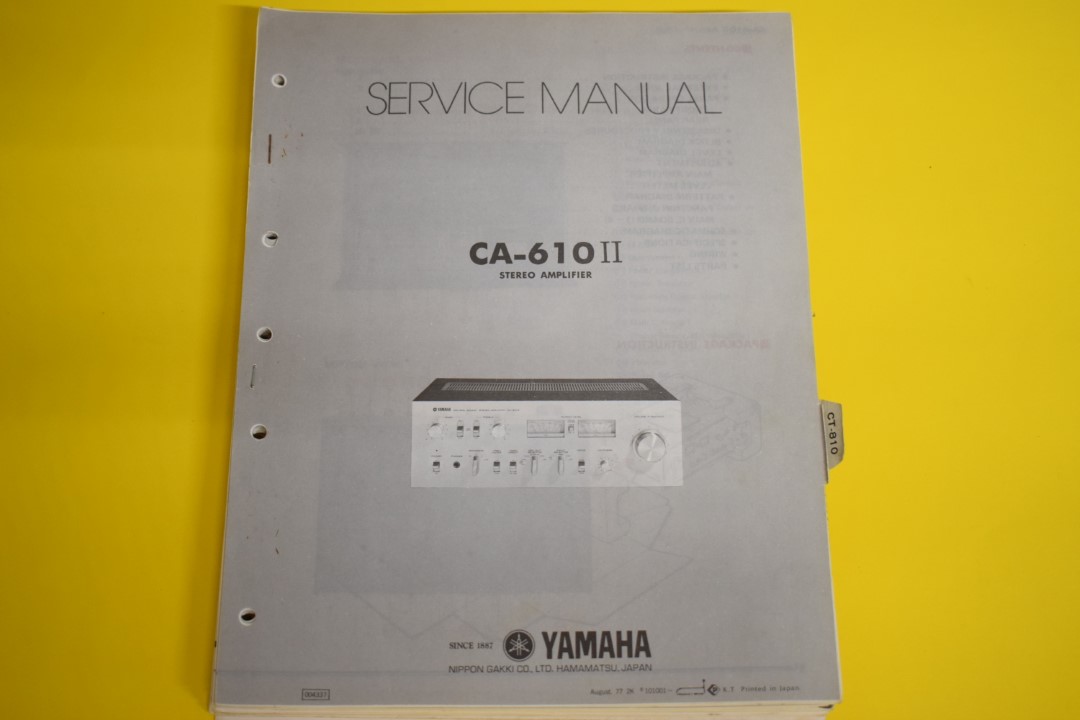 Yamaha CA-610II Versterker Service Manual