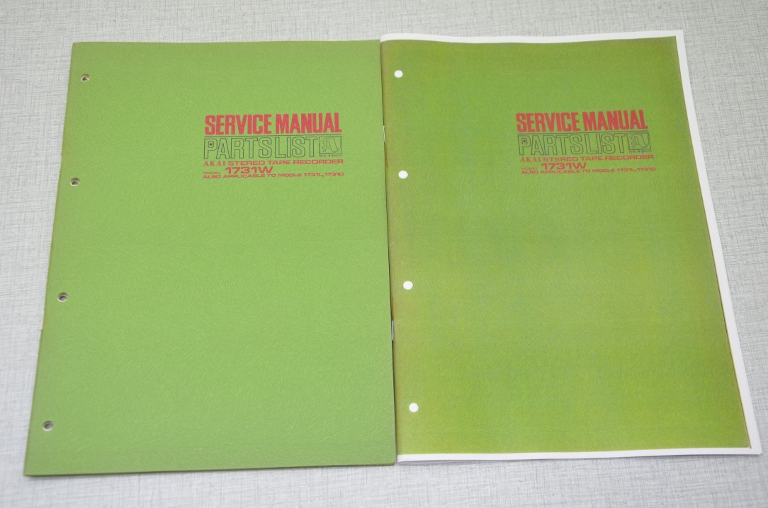 Akai 1731W Bandrecorder Fotokopie Originele Service Manual