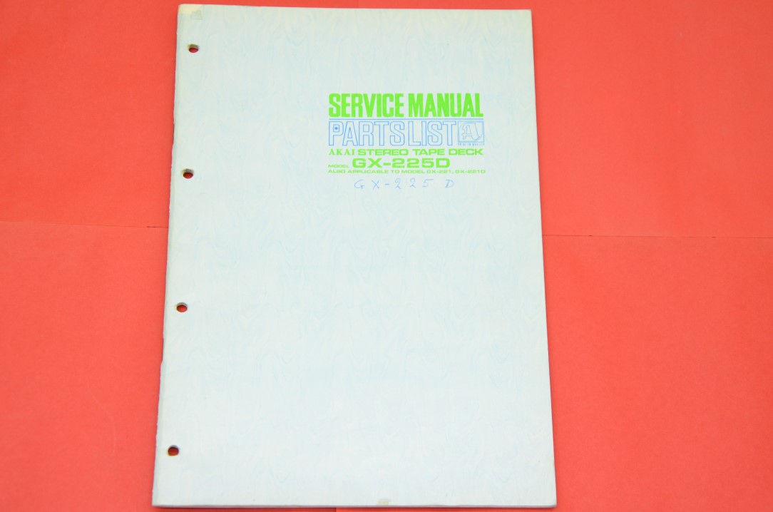 Akai GX-225D Bandrecorder Service Manual