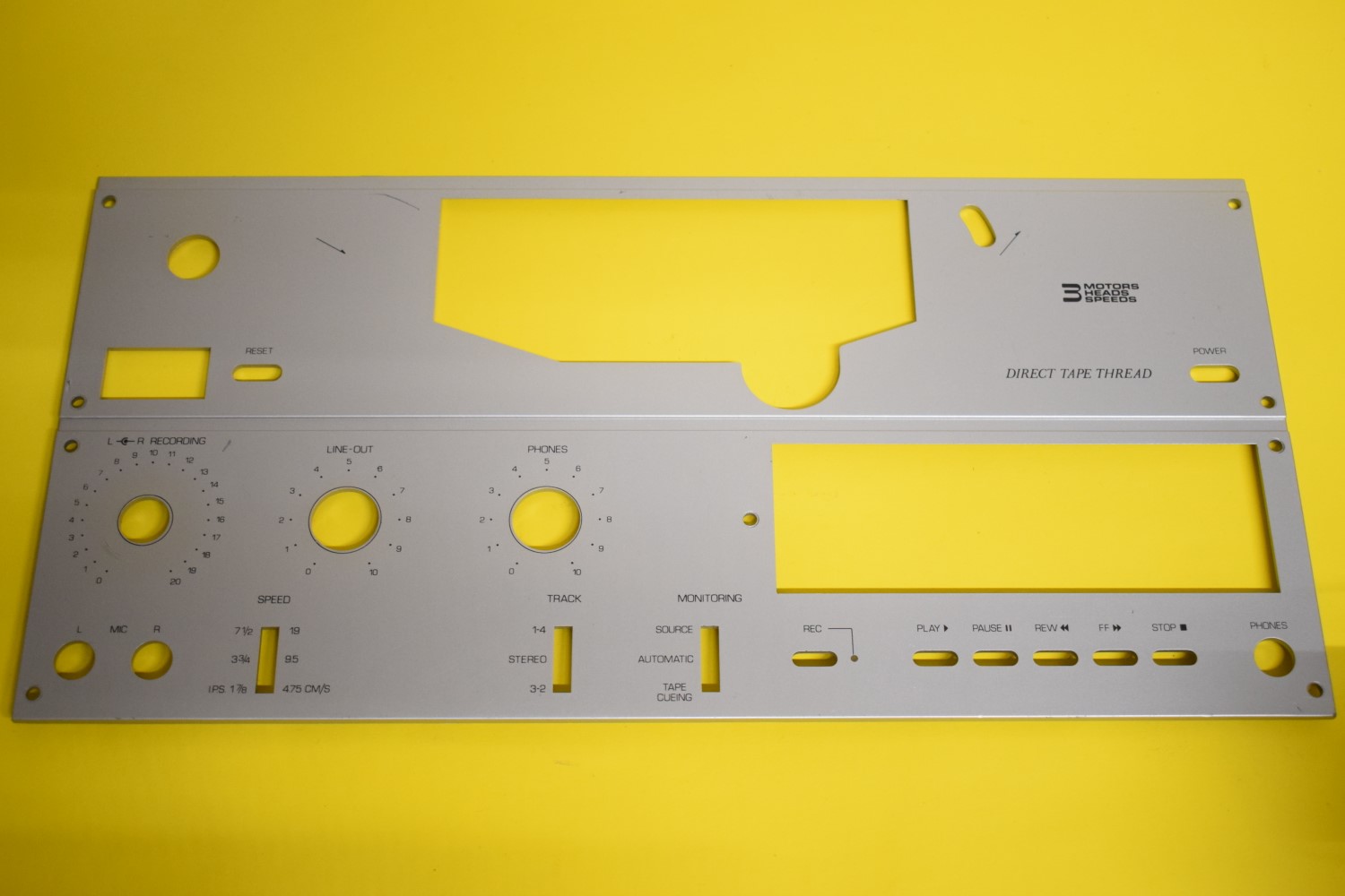 Philips N7150 Bandrecorder – onderste gedeelte frontplaat 