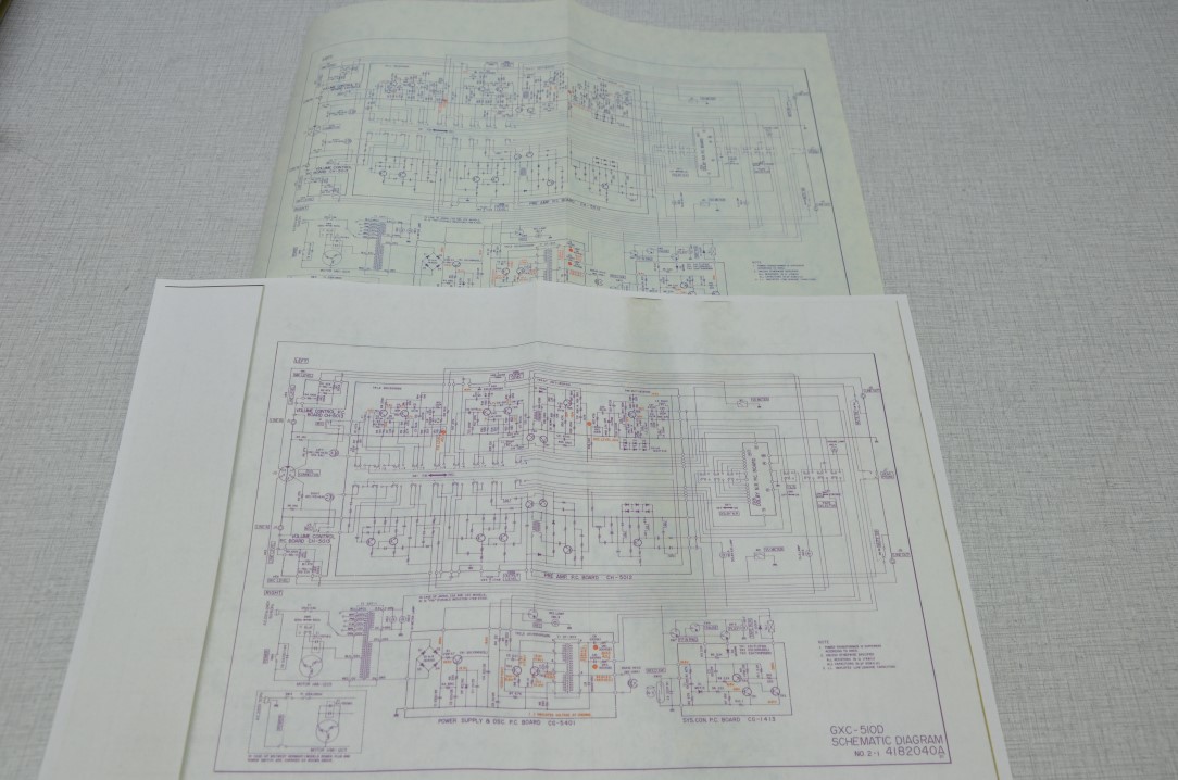 Akai GXC-510D Cassettedeck Fotokopie Originele Service Manual