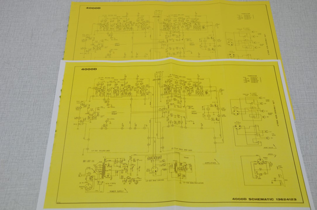 Akai 4000D Bandrecorder Fotokopie Originele Service Manual