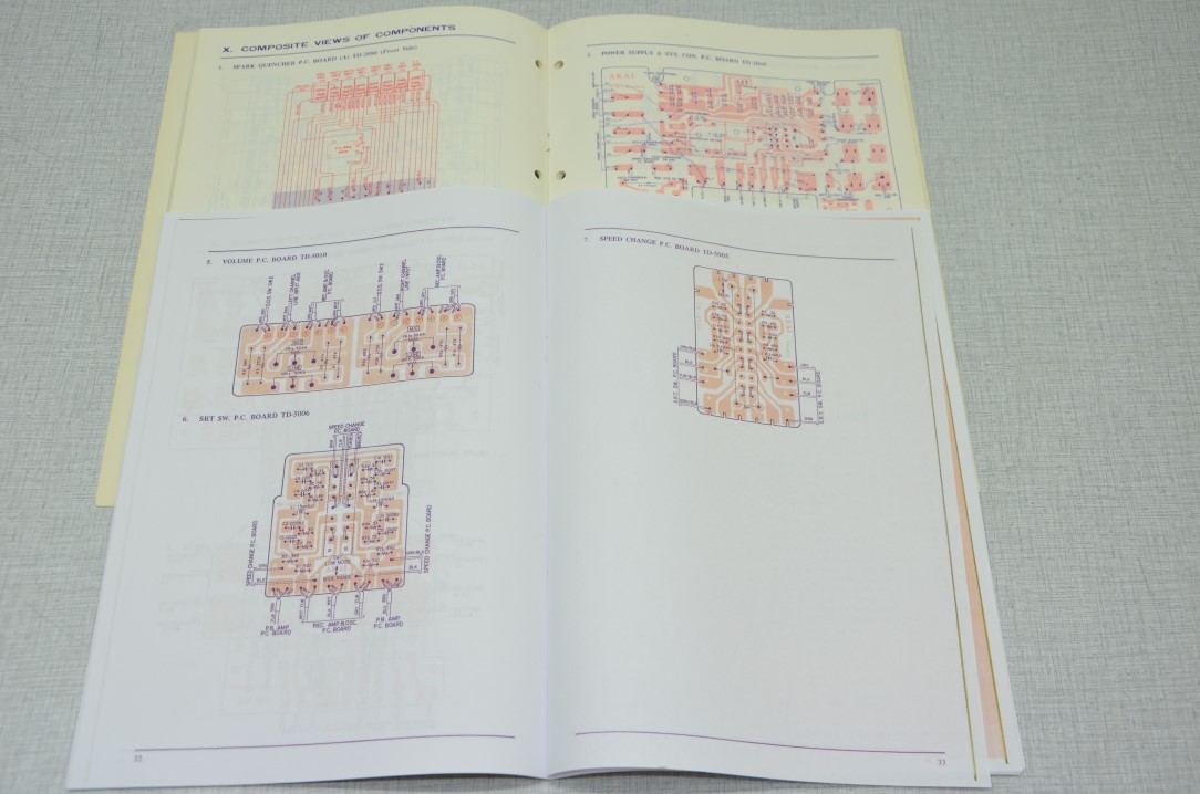 Akai GX-600D Bandrecorder Fotokopie Originele Service Manual