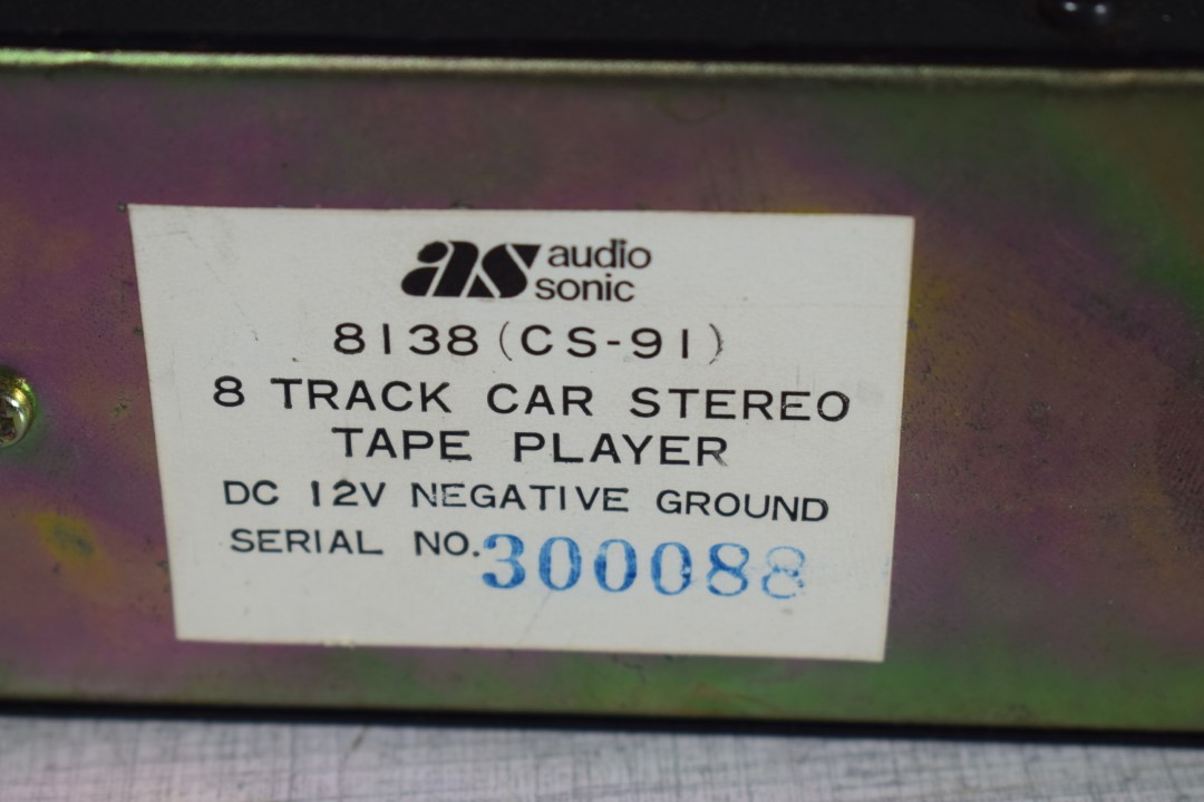 Audio Sonic 8138 (CS-91) Auto 8Track Speler