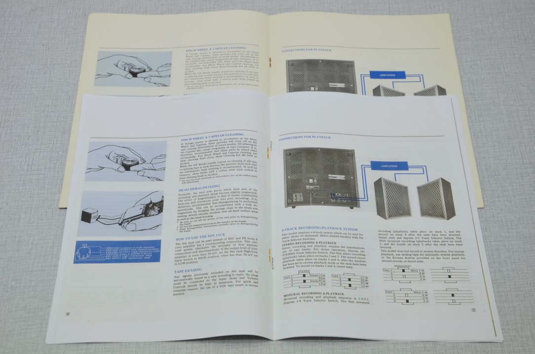 Akai GX-225D Bandrecorder Fotokopie Originele Gebruikershandleiding