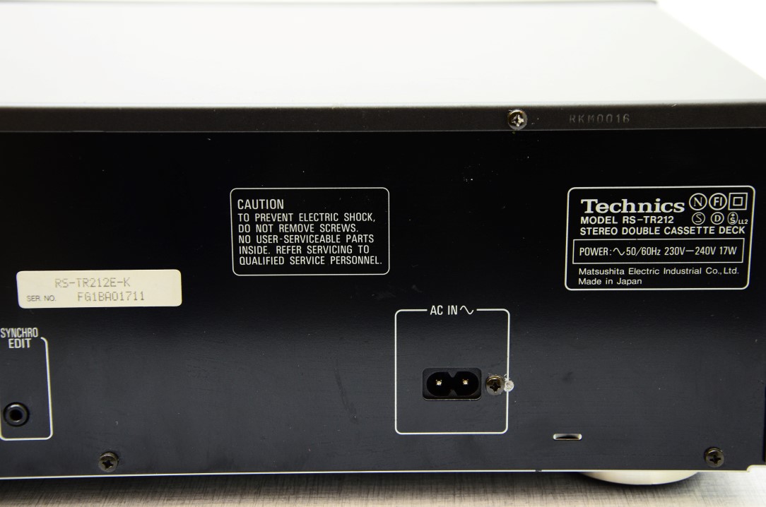 Technics RS-TR212 dubbel cassettedeck
