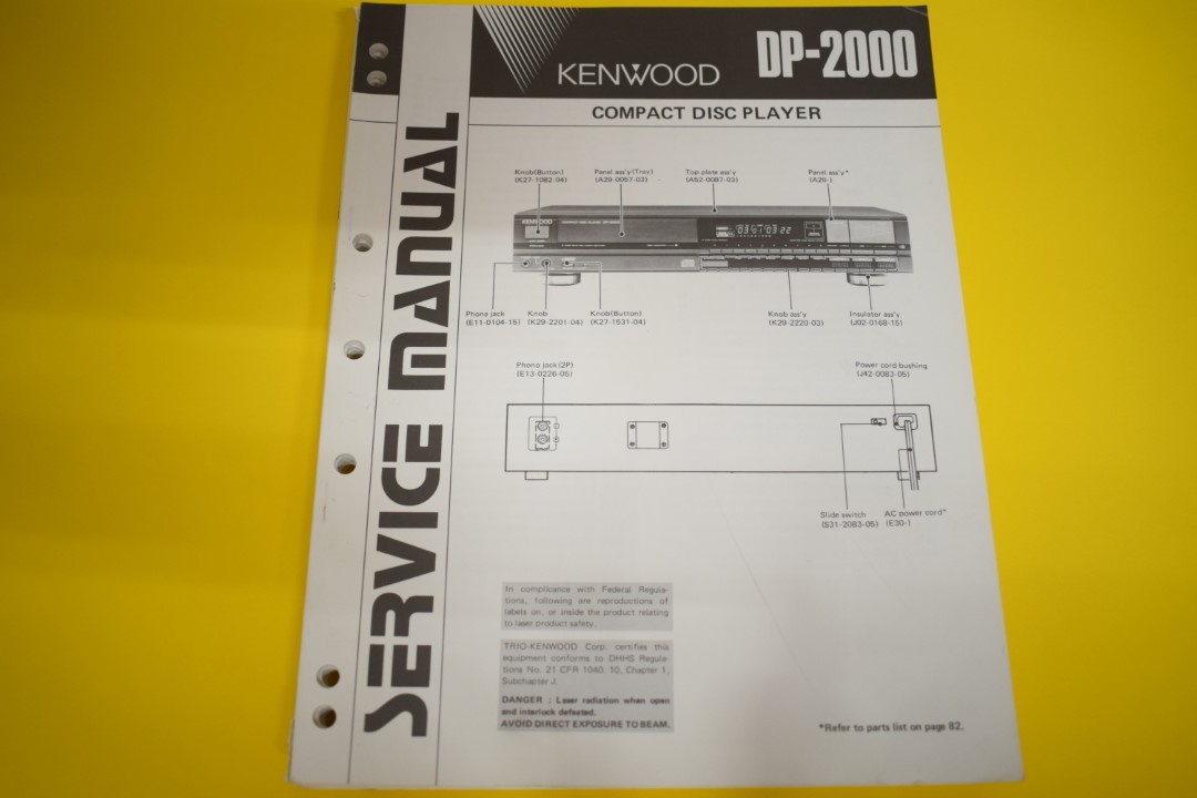 Kenwood DP-2000 CD-Speler Service Manual