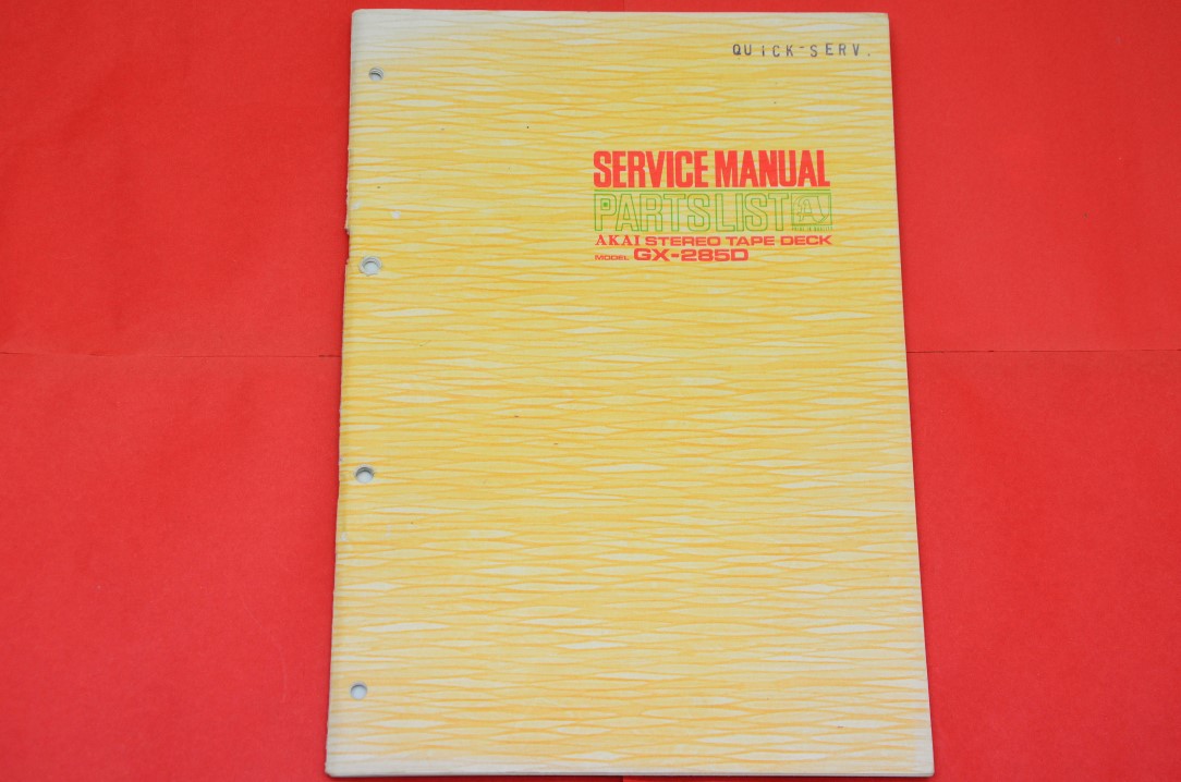 Akai GX-285D Bandrecorder Service Manual