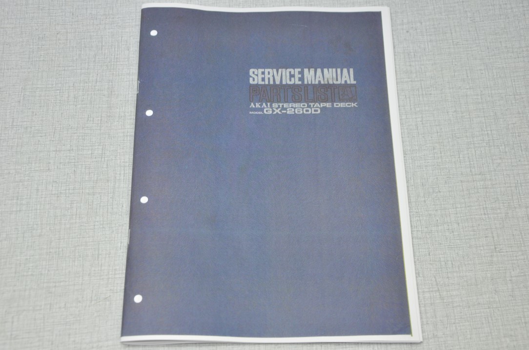 Akai GX-260D Bandrecorder Fotokopie Originele Service Manual
