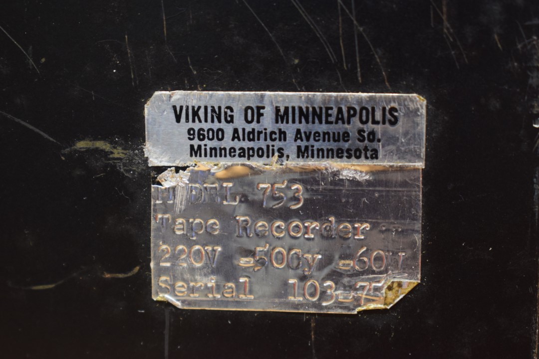 Viking of Minneapolis Model 753 Bandrecorder 