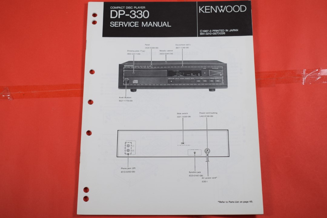 Kenwood DP-330 CD-Speler Service Manual