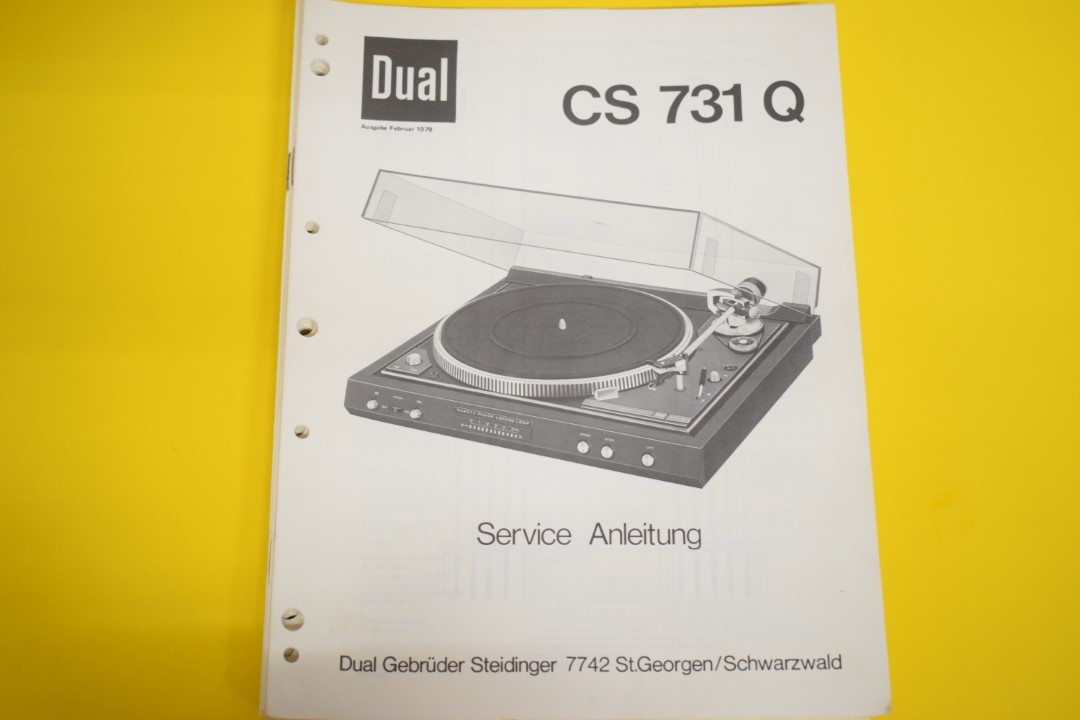 Dual CS 731 Q Platenspeler Service Manual