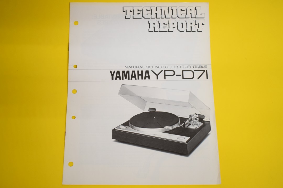 Yamaha YP-D71 Platenspeler Technisch Rapport