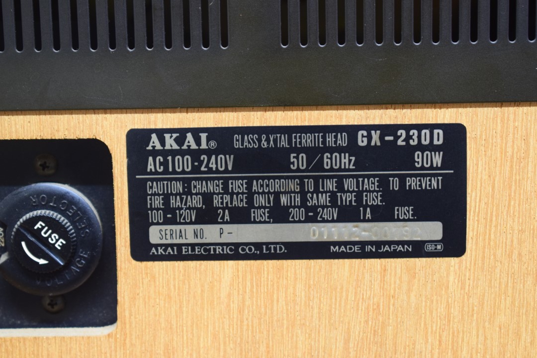 Akai GX-230D Auto-Reverse 4 Sporen Bandrecorder